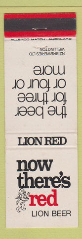 Matchbook Cover - Lion Beer New Zealand Wellington