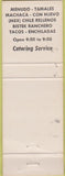 Matchbook Cover - Rincon Norteno Cafe Mexican Indio CA