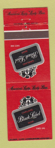 Matchbook Cover - Carling Black Label Beer