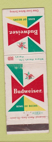 Matchbook Cover - Budweiser Beer King of Beers