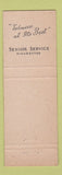 Matchbook Cover - Senior Service Cigarettes Bryant May UK