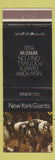 Matchbook Cover - Giants Football WNEW 1130 Radio New York City Palisades Park