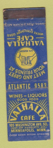 Matchbook Cover - Valhalla Cafe Minneapolis MN WEAR