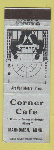 Matchbook Cover - Corner Cafe Mahnomen MN