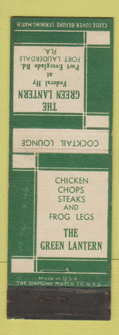 Matchbook Cover - Green Lantern Restaurant Fort Lauderdale FL