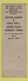 Matchbook Cover - Maxwell House Galion OH WORN