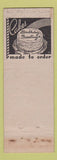 Matchbook Cover - George Wirth and Son Bakery Pittsburgh PA WEAR