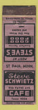 Matchbook Cover - Steve Schwietz Cafe St Paul MN WEAR