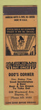 Matchbook Cover - Doc's Corner Dayton OH SAMPLE