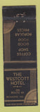 Matchbook Cover - Westcott Hotel Richmond IN WEAR