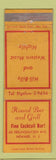 Matchbook Cover - Round Bar Grill Newark NJ WORN
