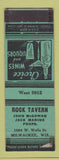Matchbook Cover - Rock Tavern Milwaukee WI WORN
