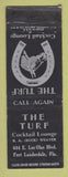 Matchbook Cover - The Turf Fort Lauderdale FL WORN