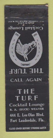 Matchbook Cover - The Turf Fort Lauderdale FL WORN