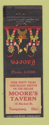 Matchbook Cover - Moore's Tavern Youngstown OH