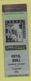 Matchbook Cover - Royal Grill Conneaut OH