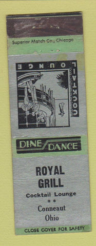 Matchbook Cover - Royal Grill Conneaut OH