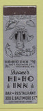 Matchbook Cover - Deane's Hi Lo Inn Baltimore MD