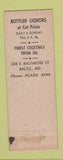 Matchbook Cover - Deane's Hi Lo Inn Baltimore MD