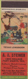 Matchbook Cover - AA Steiner Match Collector Fort Worth TX