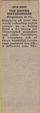 Matchbook Cover - AA Steiner Match Collector Fort Worth TX