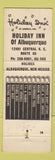 Matchbook Cover - Holiday Inn Albuquerque NM Route 66 WEAR