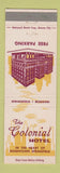 Matchbook Cover - Colonial Hotel Springfield MO Route 66