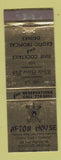 Matchbook Cover - Afton House Flagstaff AZ Route 66