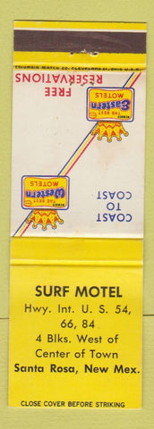 Matchbook Cover - Surf Motel Santa Rosa NM Route 66
