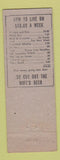 Matchbook Cover - Tic Tok Restaurant Frederick MD