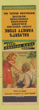 Matchbook Cover - Calvert's Variety Store Woodland Beach MD