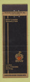 Matchbook Cover - Lord Baltimore Hotel Baltimore MD