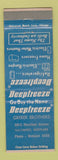 Matchbook Cover - Deepfreeze Appliances Greber Bros Baltimore MD WEAR