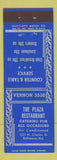 Matchbook Cover - Plaza Restaurant Baltimore MD