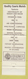 Matchbook Cover - Park University Motel Quality Courts College Park MD