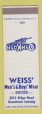 Matchbook Cover - OshKosh Bgosh Clothes Lansing MI SAMPLE