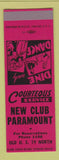 Matchbook Cover - New Club Paramount SAMPLE