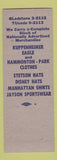 Matchbook Cover - Jack Robbins Clothes Chicago? SAMPLE