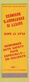 Matchbook Cover - Safety Liberty Powder Newport IN SAMPLE