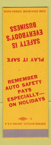 Matchbook Cover - Safety Liberty Powder Newport IN SAMPLE