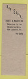 Matchbook Cover - Bar Squire Paul Cudlip Buffalo NY Bar Squire SAMPLE