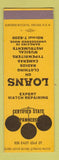 Matchbook Cover - Certified State Pawn  SAMPLE