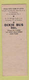 Matchbook Cover - Matteo's Inn Newton NJ Dixie Bus Inc SAMPLE