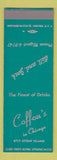 Matchbook Cover - Coffou's Bar? Chicago IL SAMPLE