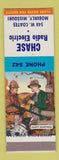 Matchbook Cover - Chase Radio Electric Moberly MO SAMPLE