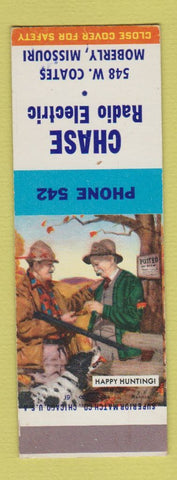 Matchbook Cover - Chase Radio Electric Moberly MO SAMPLE