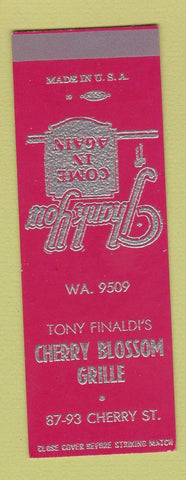 Matchbook Cover - Tony Finaldi's Cherry Blossom Grille SAMPLE
