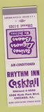 Matchbook Cover - Rhythm Inn Chicago IL SAMPLE