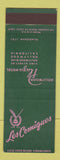 Matchbook Cover - Les Comiques Hollywood Plaza Hotel CA SAMPLE