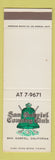 Matchbook Cover - San Gabriel Country Club CA SAMPLE